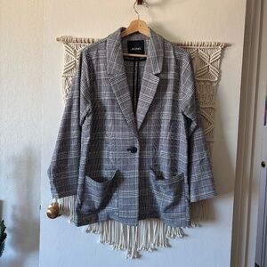 Cute plaid Monki blazer
